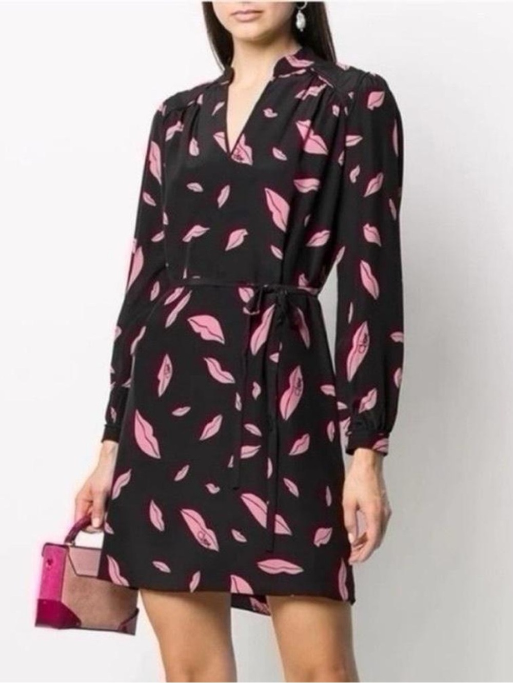 DVF Signature Lip Print Dress